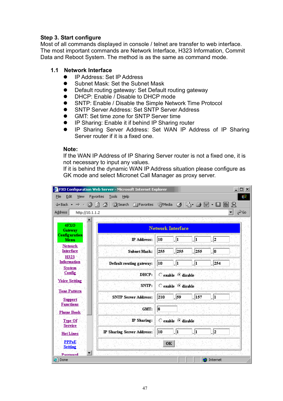 MicroNet Technology IP TELEPHONY GATEWAY SP5052 User Manual | Page 47 / 61