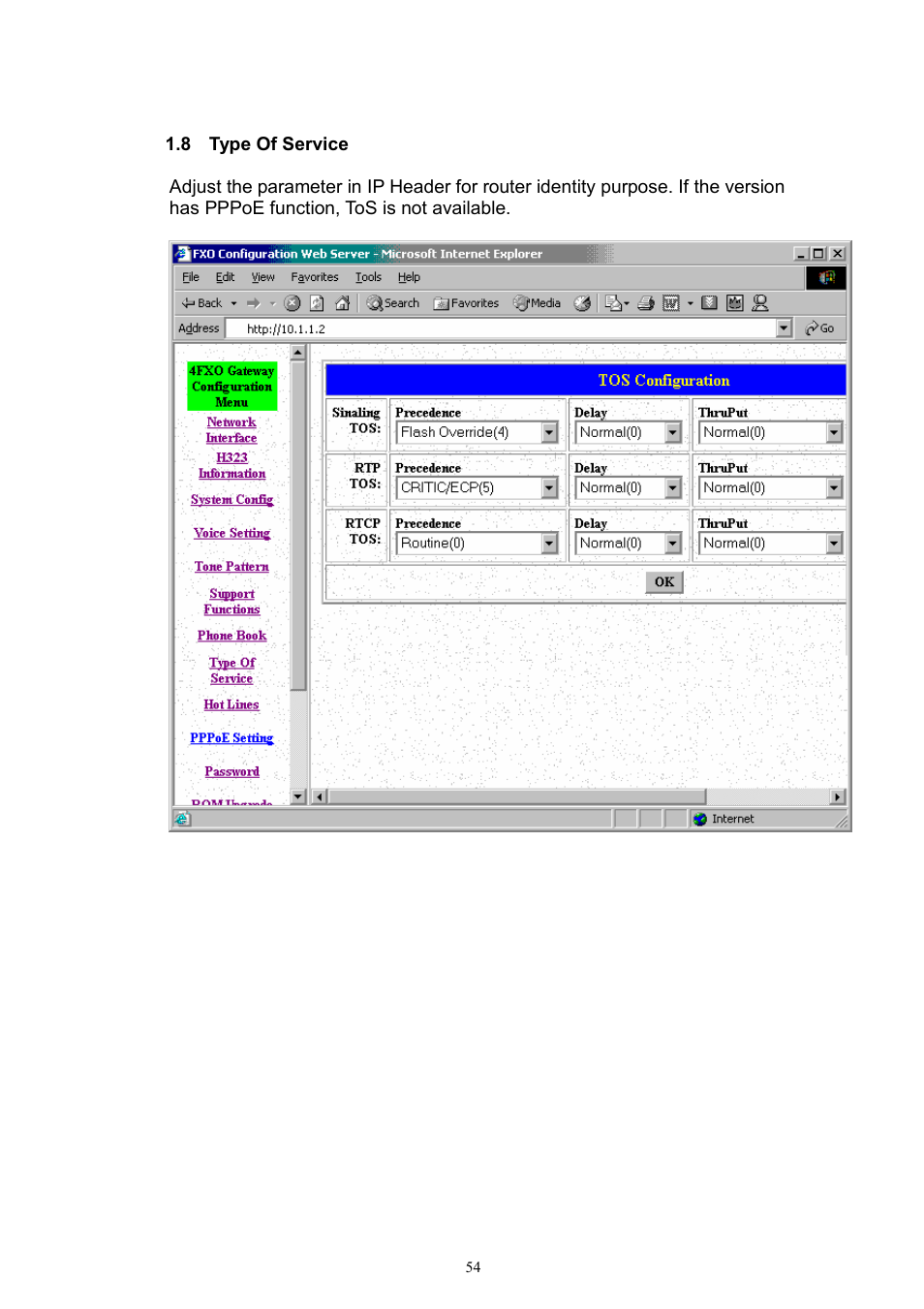 MicroNet Technology IP TELEPHONY GATEWAY SP5052 User Manual | Page 54 / 61