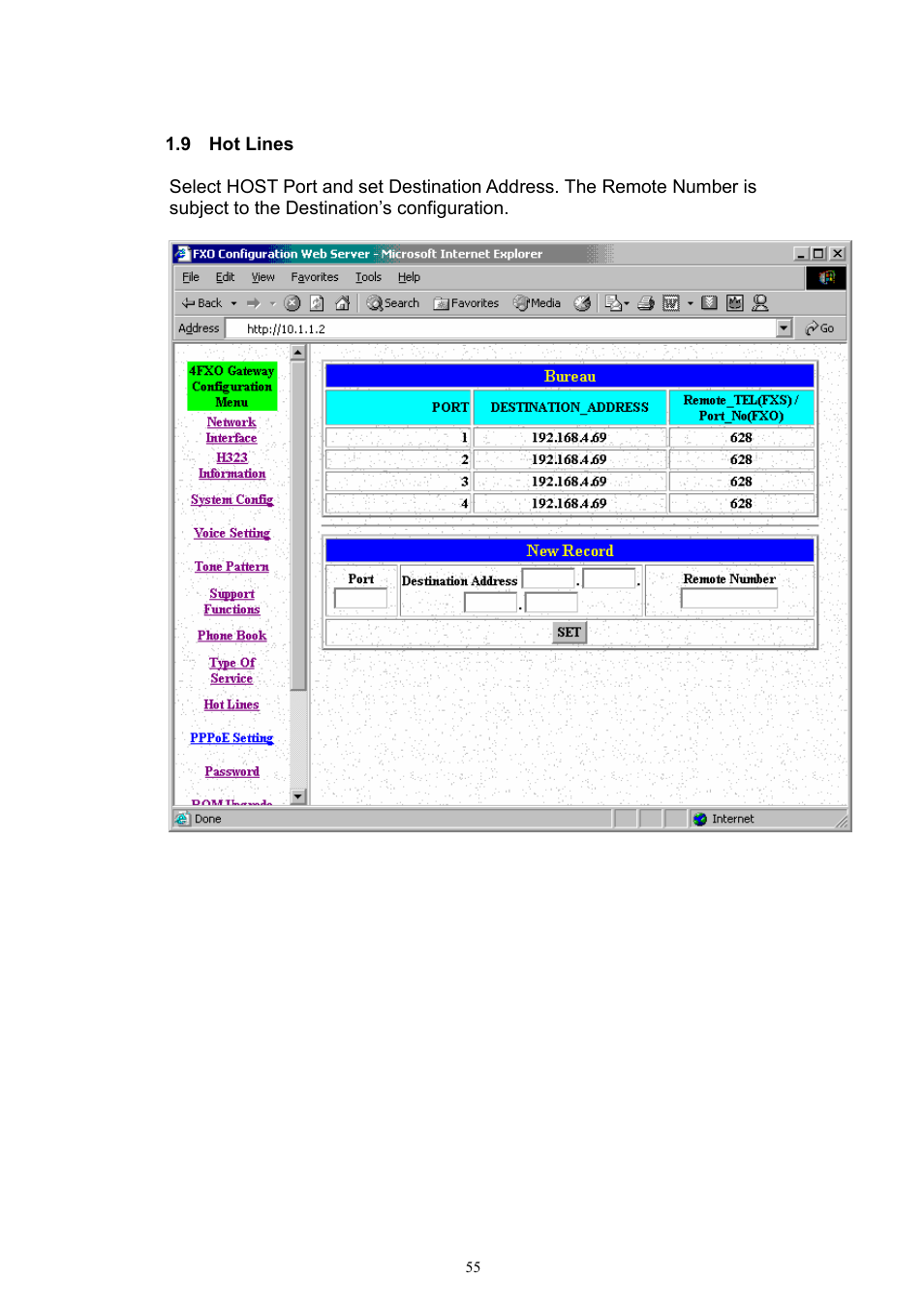 MicroNet Technology IP TELEPHONY GATEWAY SP5052 User Manual | Page 55 / 61