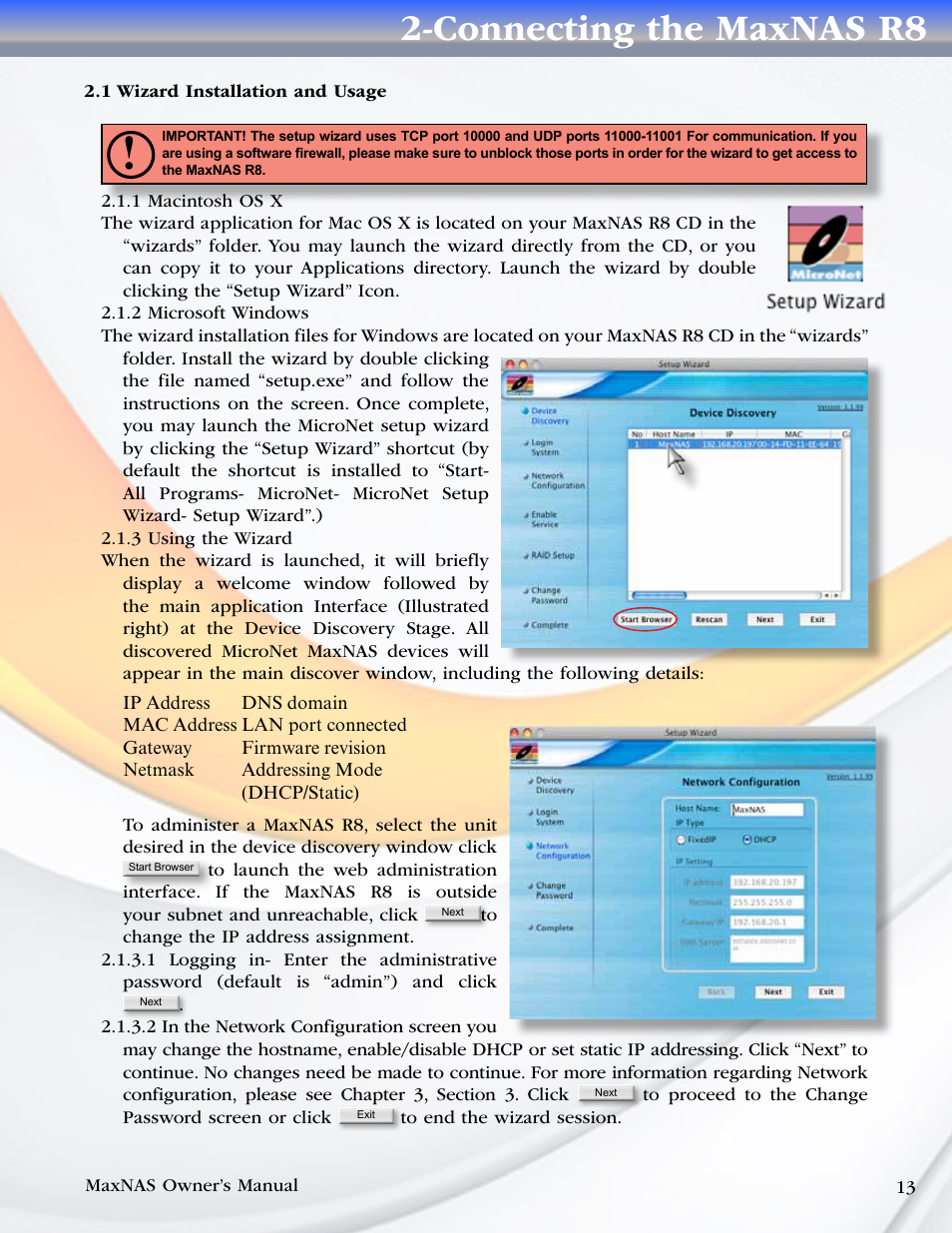 Connecting the maxnas r8 | MicroNet Technology MAXNAS R8 User Manual | Page 13 / 84