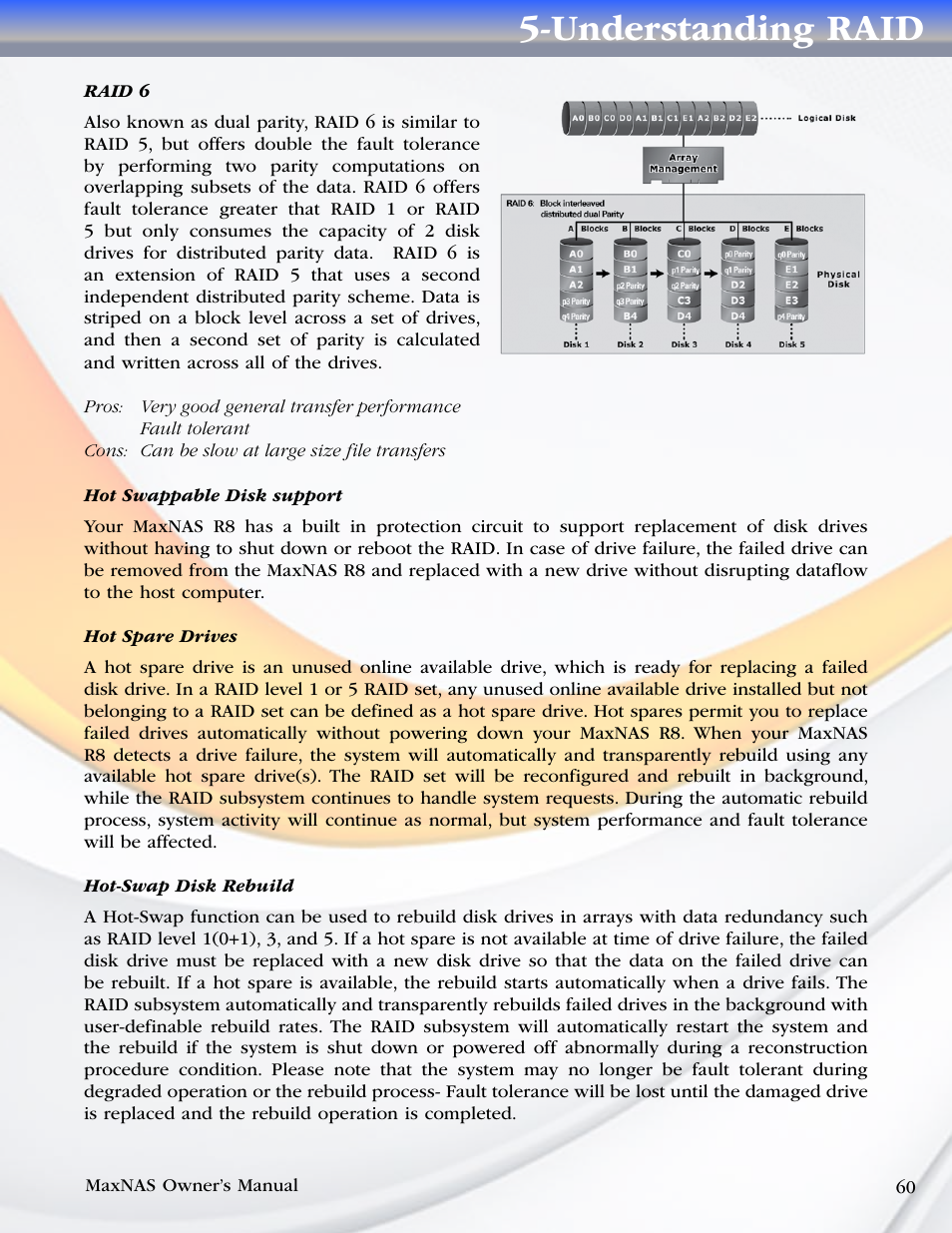 Understanding raid | MicroNet Technology MAXNAS R8 User Manual | Page 60 / 84