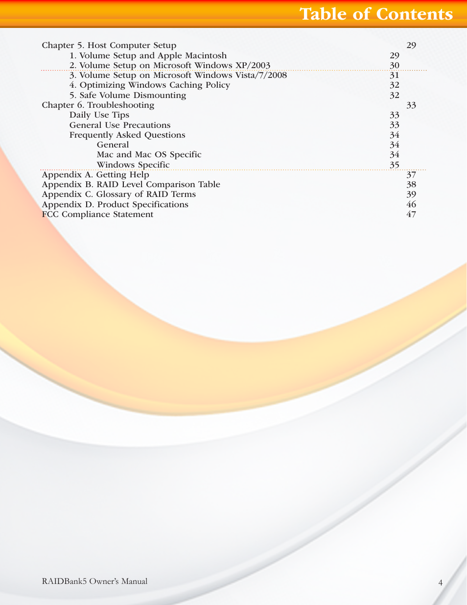 MicroNet Technology RAIDBANK 5 User Manual | Page 4 / 48