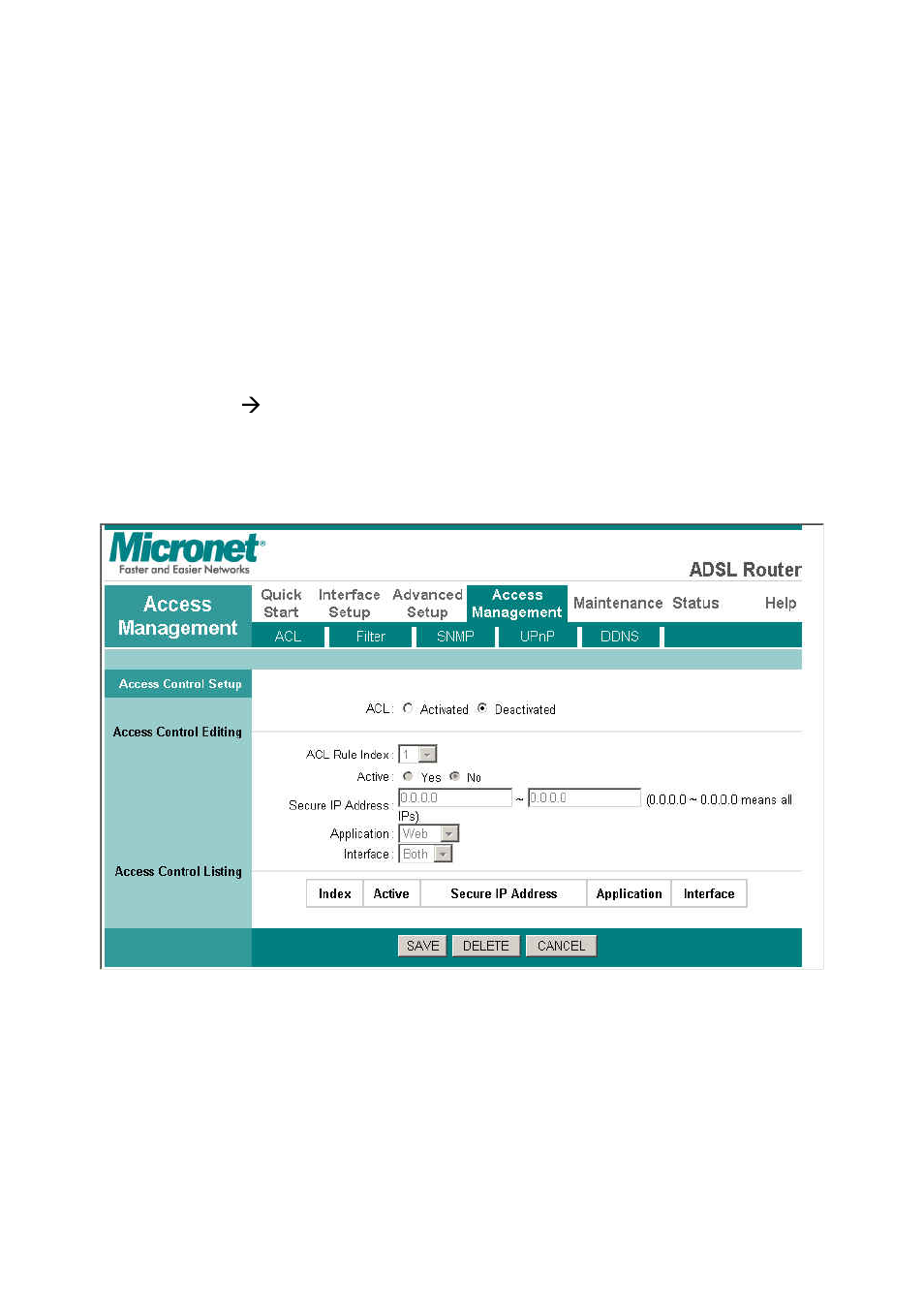 5 access management, 1 acl | MicroNet Technology SP3367A User Manual | Page 43 / 70