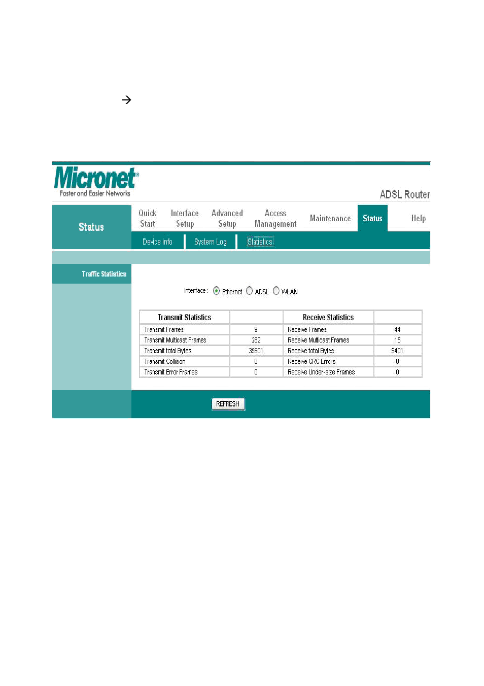 3 adsl statistics | MicroNet Technology SP3367A User Manual | Page 56 / 70