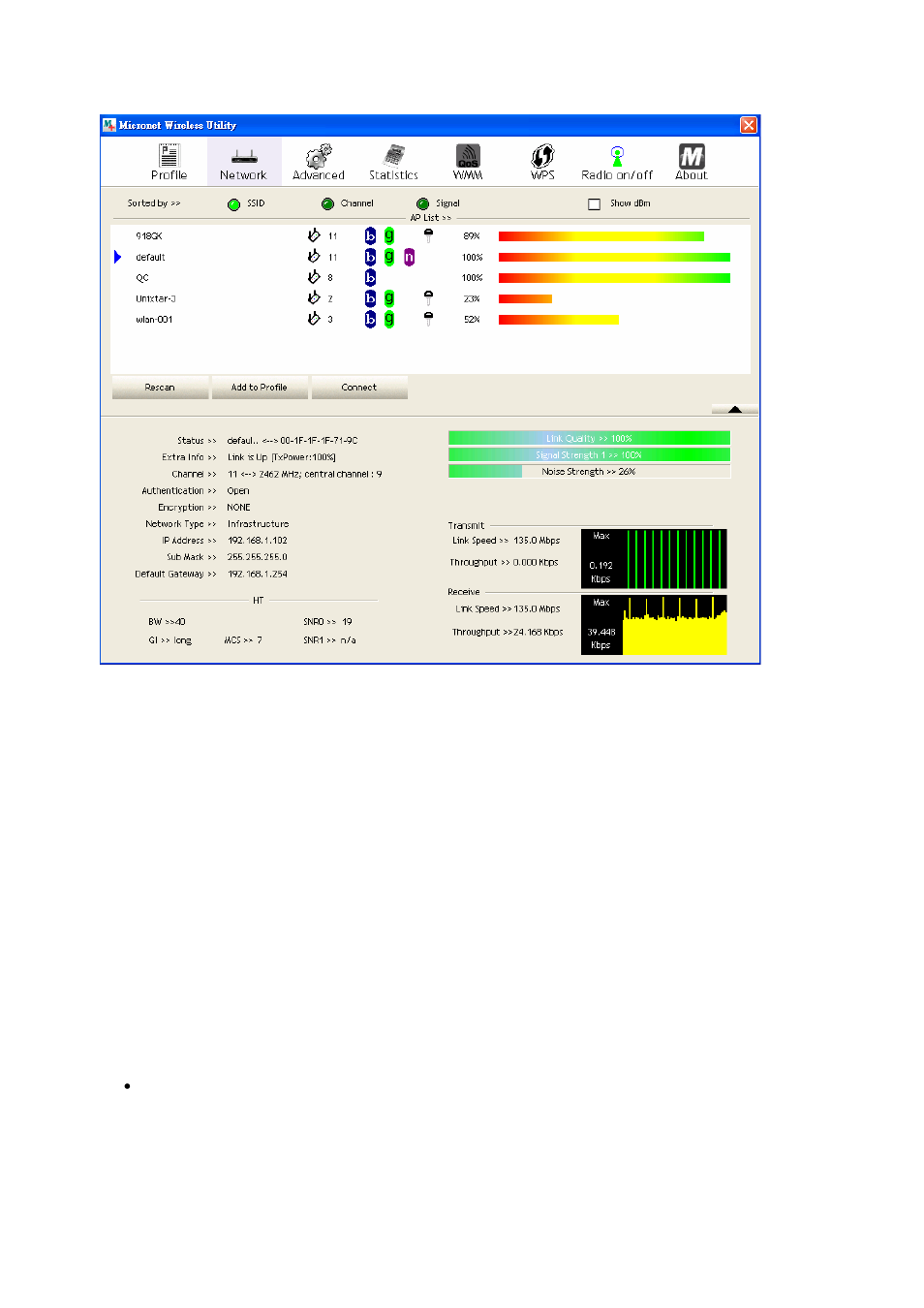 1 scan for other wireless devices | MicroNet Technology SP907NL User Manual | Page 12 / 51