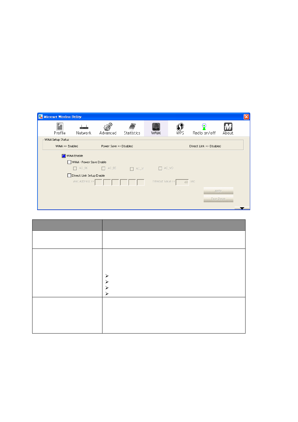 8 wmm setting | MicroNet Technology SP907NL User Manual | Page 30 / 51