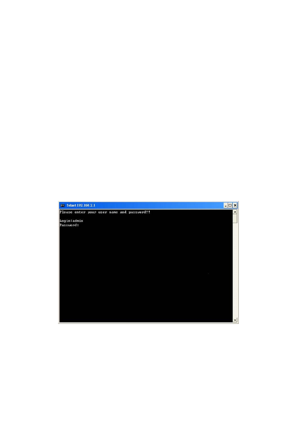 Telnet management, 1 introduction, 2 login | MicroNet Technology SP766W User Manual | Page 105 / 137