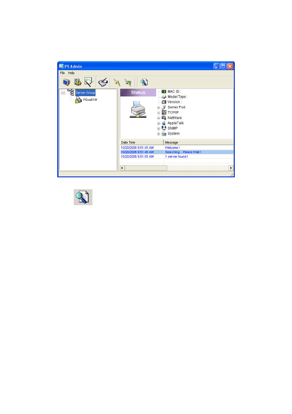 2 search for all available print servers | MicroNet Technology SP766W User Manual | Page 57 / 137