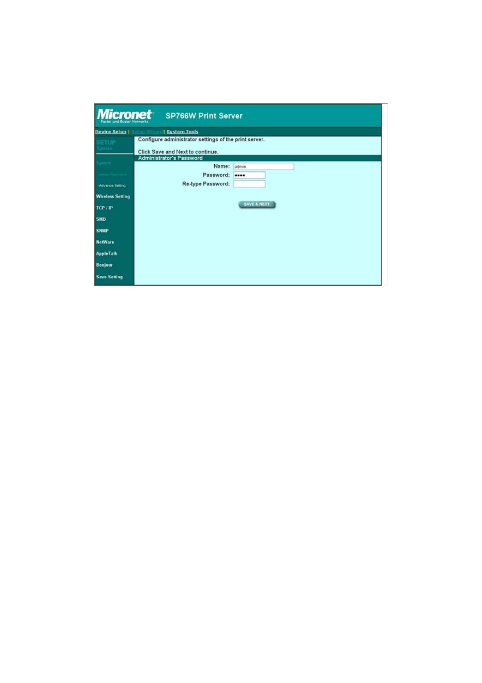 1 admin password | MicroNet Technology SP766W User Manual | Page 88 / 137