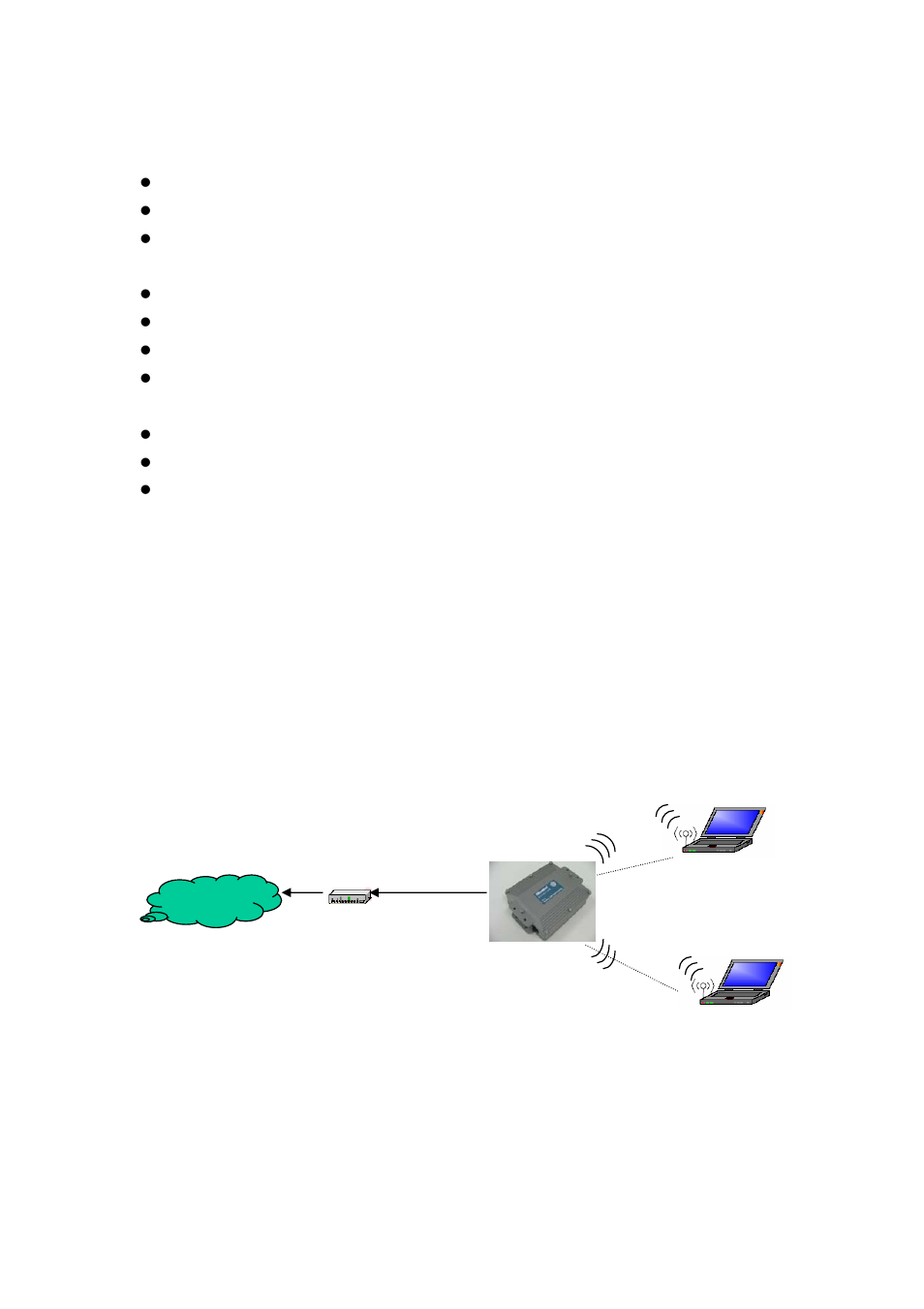 Features and benefits, Four operational modes, Ap mode | Set system, Reset, Internet | MicroNet Technology Micronet WIreless LAN Outdoor Bridge SP915G User Manual | Page 7 / 35