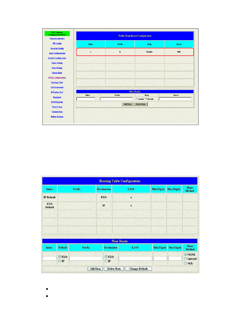 10 routing table | MicroNet Technology VOIP FXO SP5054A/S User Manual | Page 17 / 57