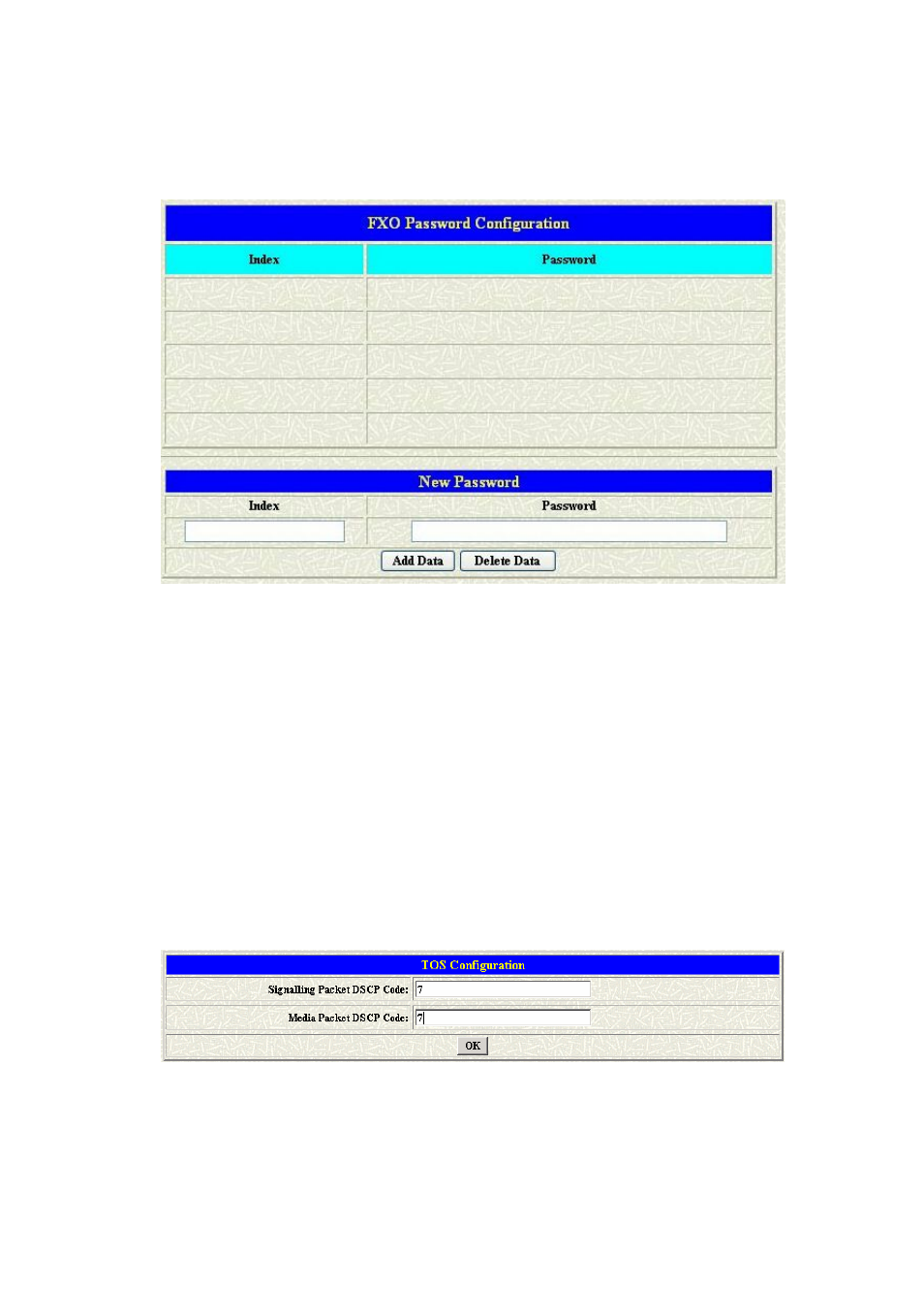 11 fxo password, 12 ip packet tos | MicroNet Technology VOIP FXO SP5054A/S User Manual | Page 19 / 57