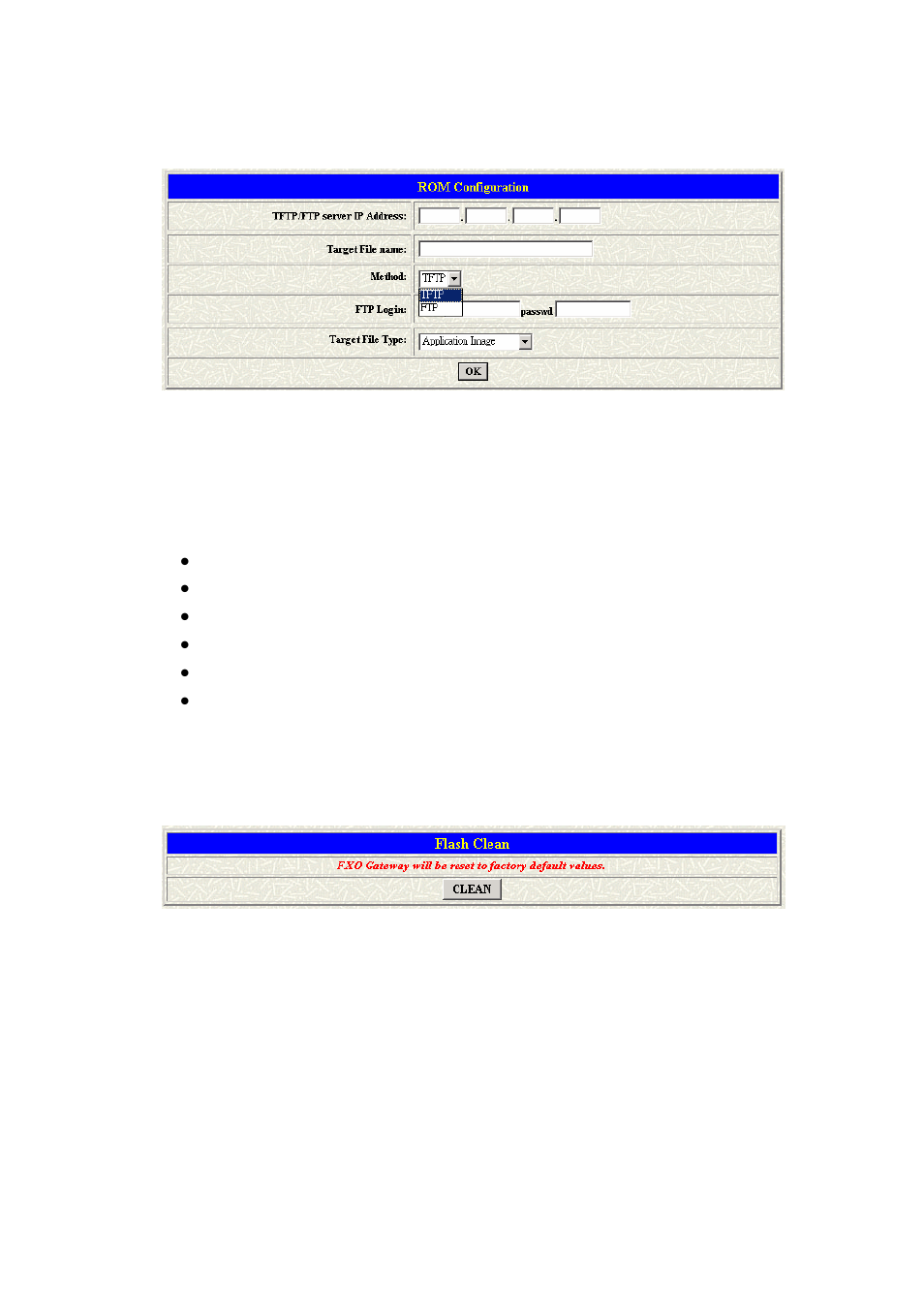 14 rom upgrade, 15 flash clean | MicroNet Technology VOIP FXO SP5054A/S User Manual | Page 21 / 57