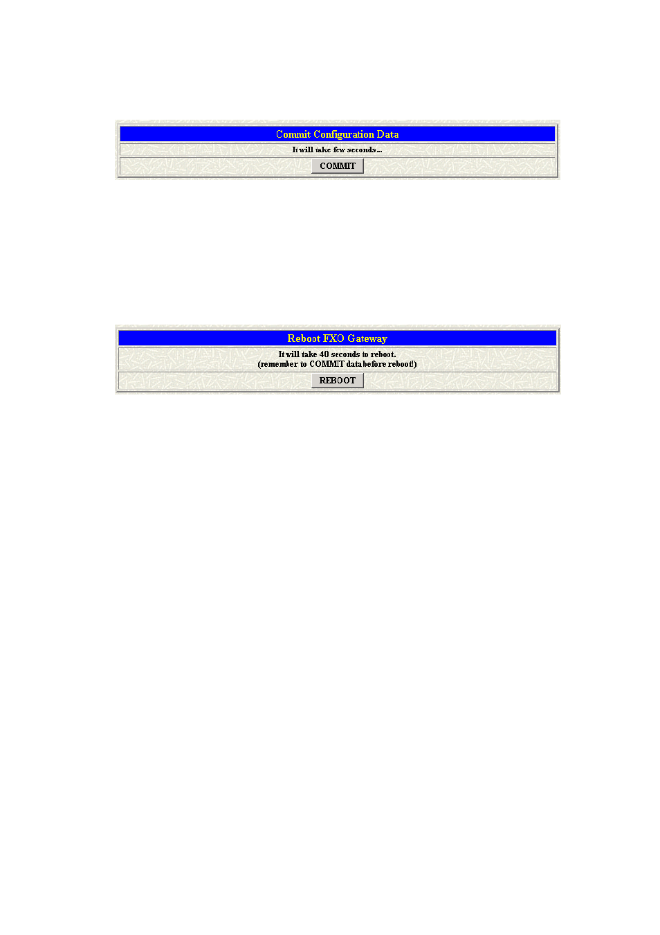 16 commit data, 17 reboot system | MicroNet Technology VOIP FXO SP5054A/S User Manual | Page 22 / 57