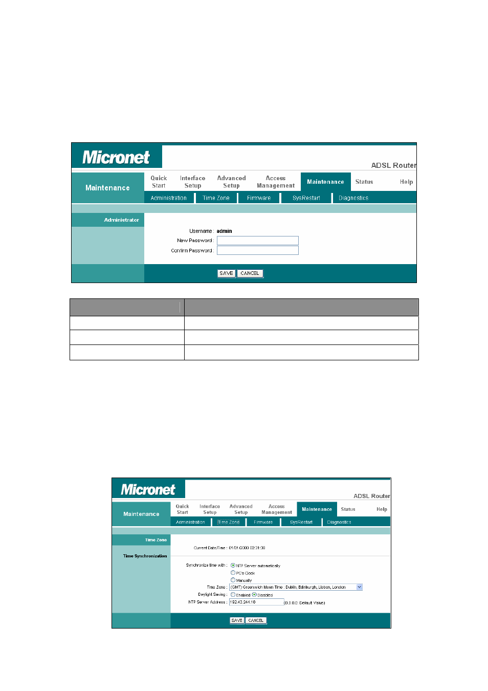 5 maintenance, 1 administrator, 2 time zone | Maintenance | MicroNet Technology SP3367N User Manual | Page 47 / 57