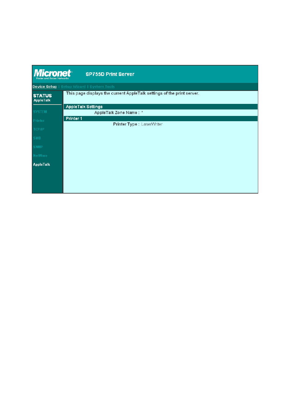 7 appletalk | MicroNet Technology SP755D User Manual | Page 77 / 99