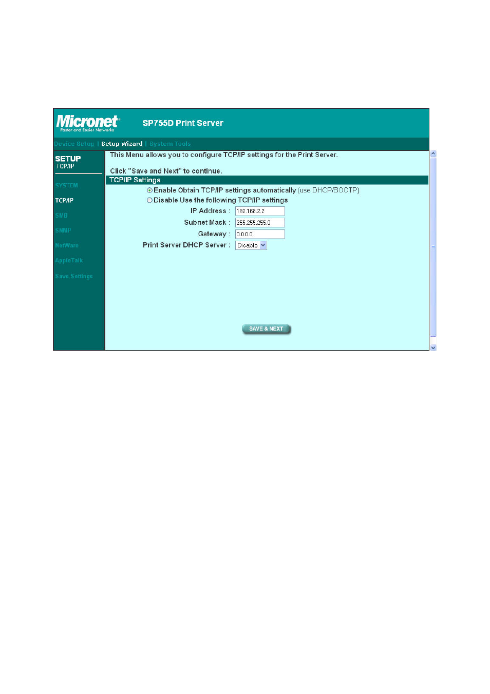 2 tcp/ip | MicroNet Technology SP755D User Manual | Page 80 / 99