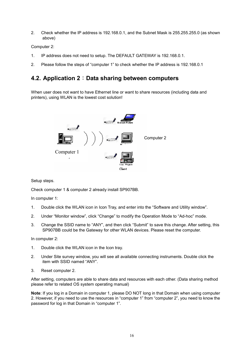 Application 2 ： data sharing between computers | MicroNet Technology SP907BB User Manual | Page 17 / 19