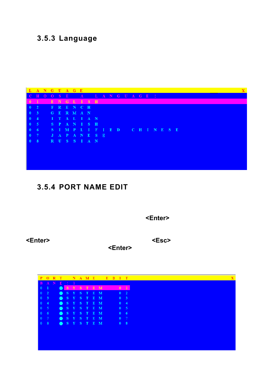 3 language, 4 port name edit | MicroNet Technology SP218D User Manual | Page 19 / 24