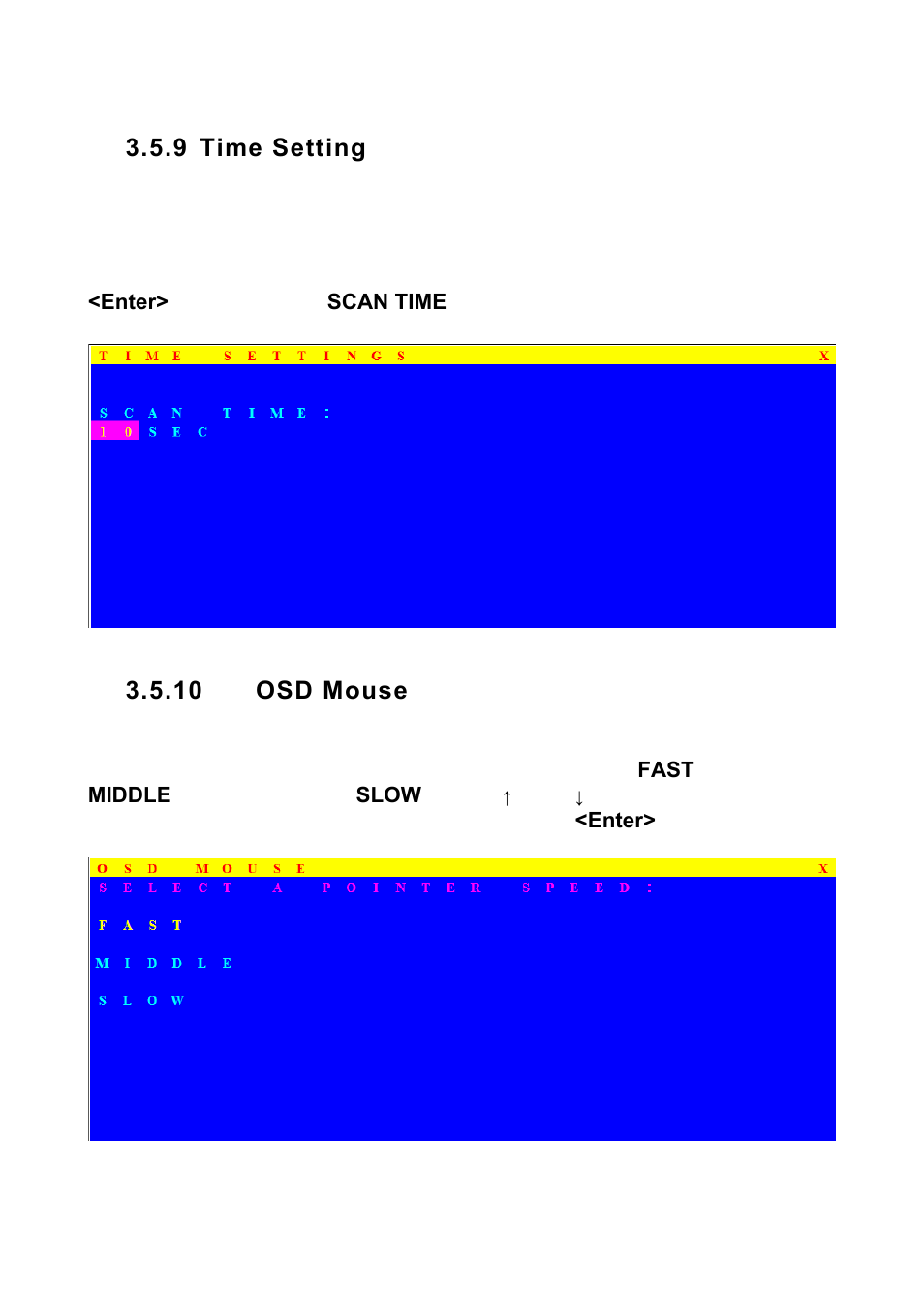 9 time setting, 10 osd mouse | MicroNet Technology SP218D User Manual | Page 22 / 24