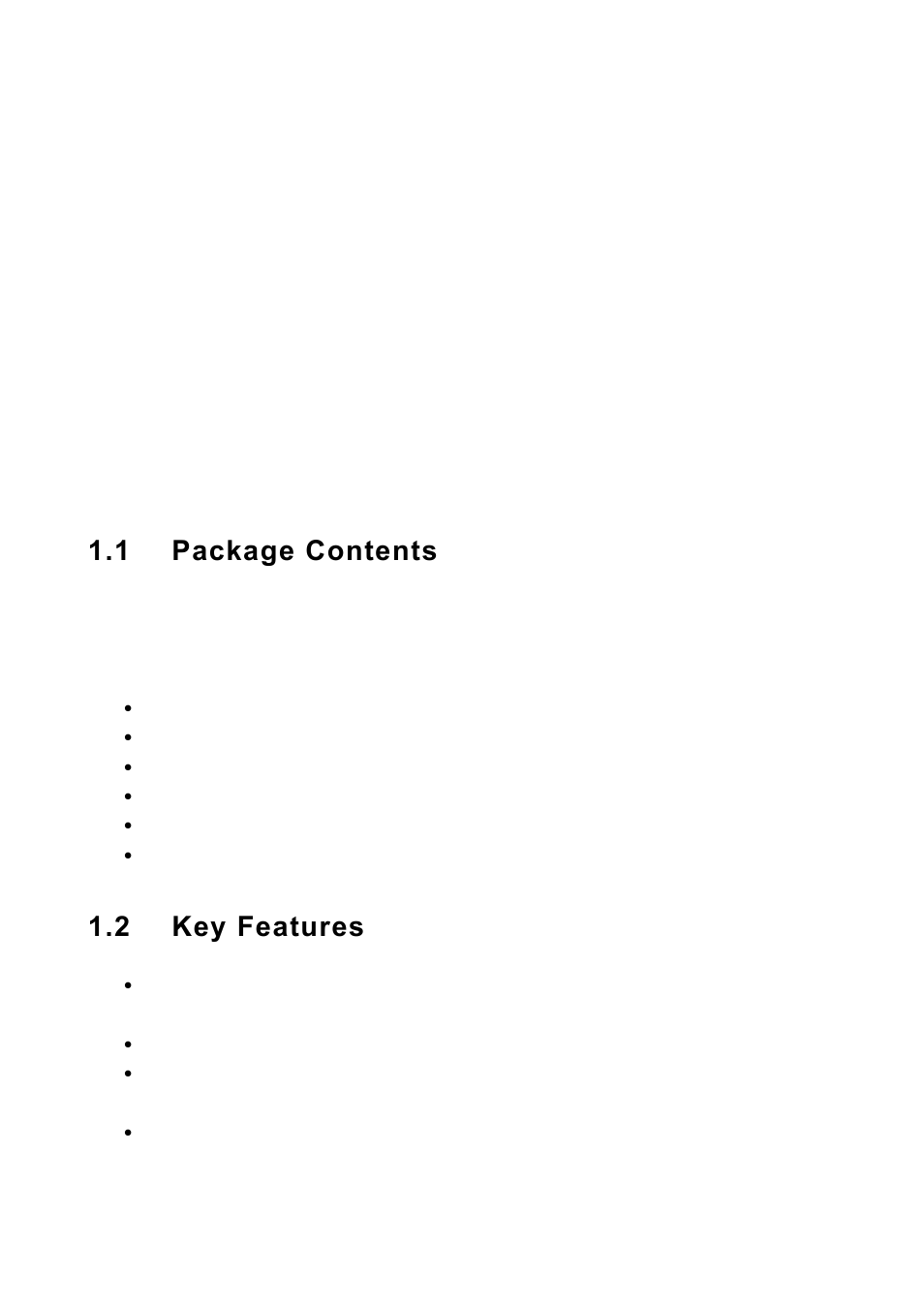 Chapter 1 introduction, 1 package contents, 2 key features | Chapter 1, Introduction, Package contents, Key features | MicroNet Technology SP218D User Manual | Page 5 / 24