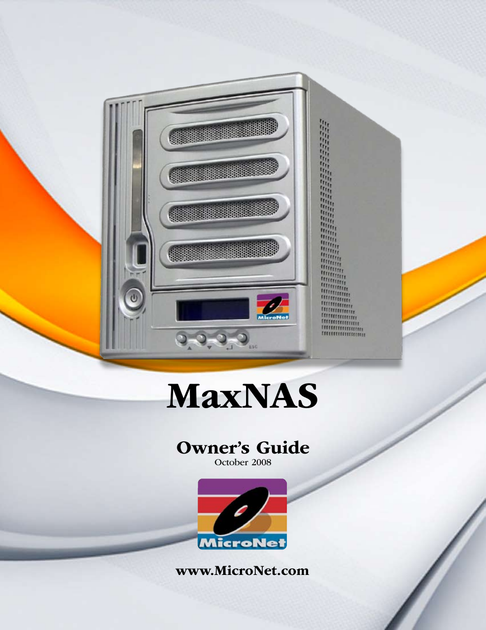 MicroNet Technology MaxNAS User Manual | 79 pages