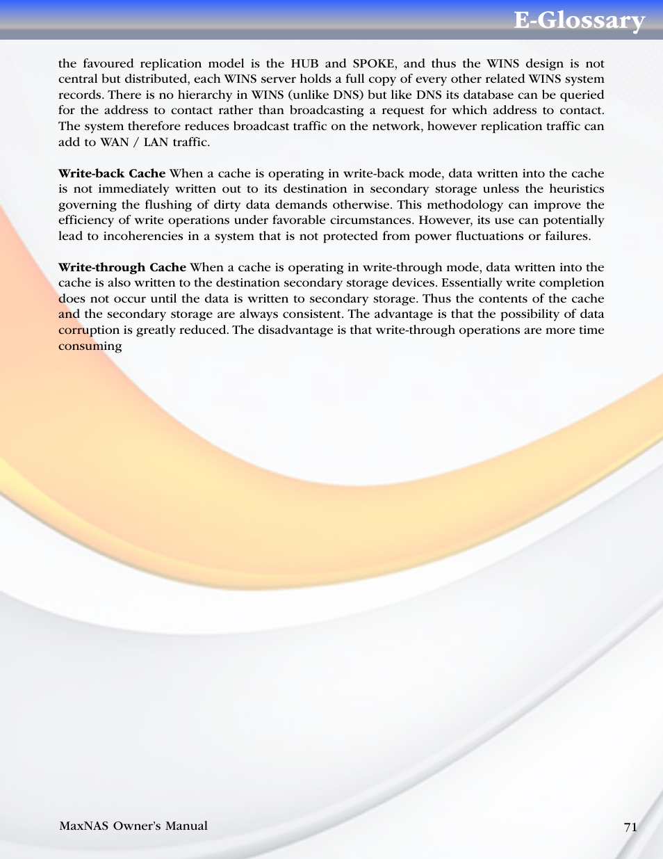 E-glossary | MicroNet Technology MaxNAS User Manual | Page 71 / 79
