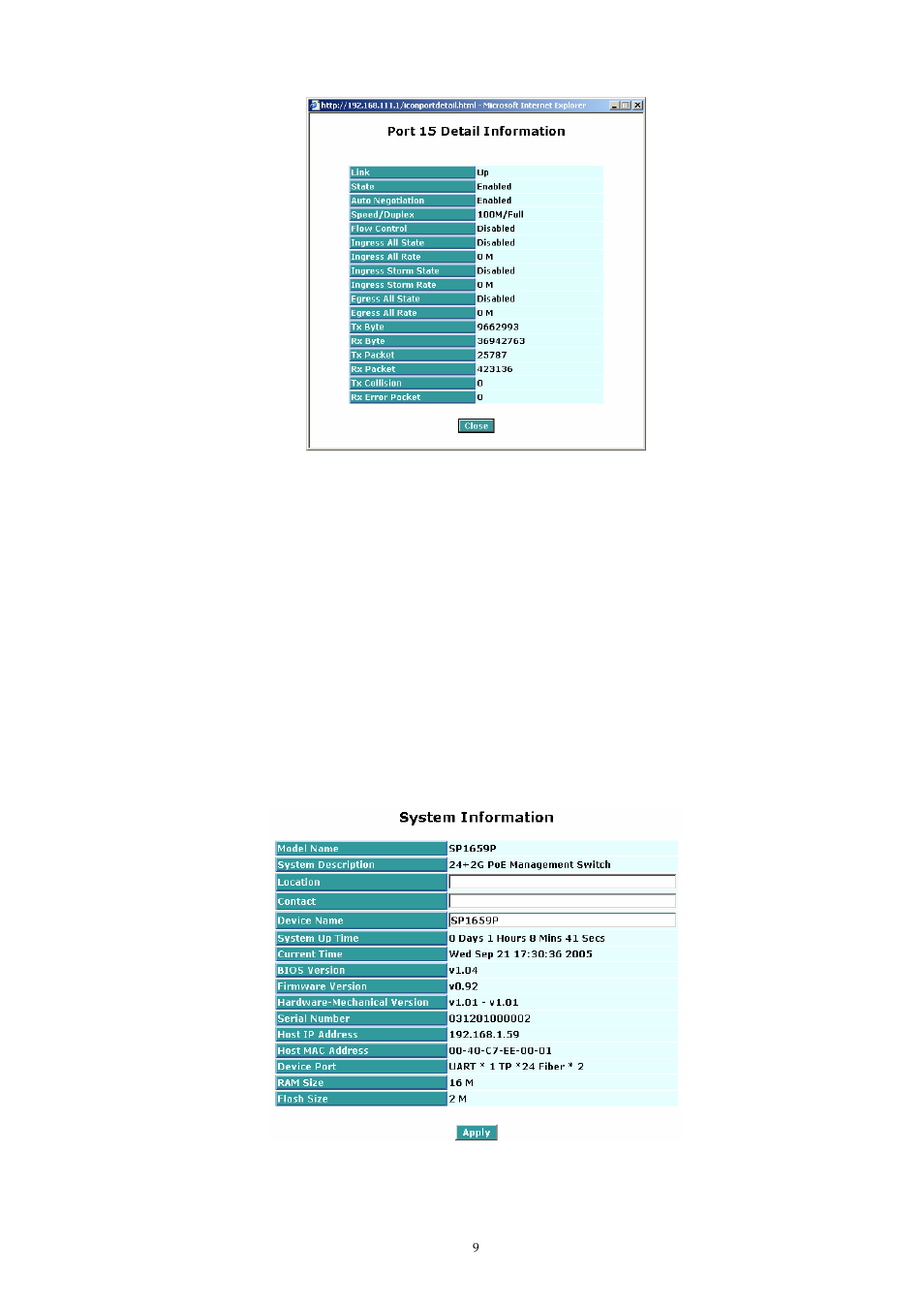 3 system, System information, Ystem | MicroNet Technology SP1659P User Manual | Page 10 / 123