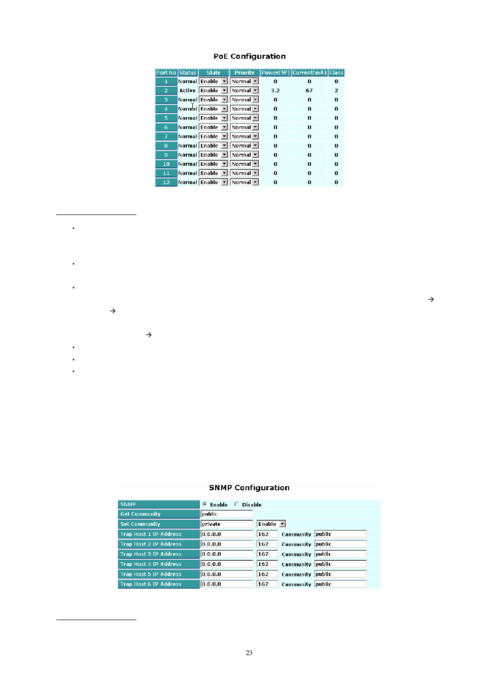 6 snmp, Snmp | MicroNet Technology SP1659P User Manual | Page 24 / 123
