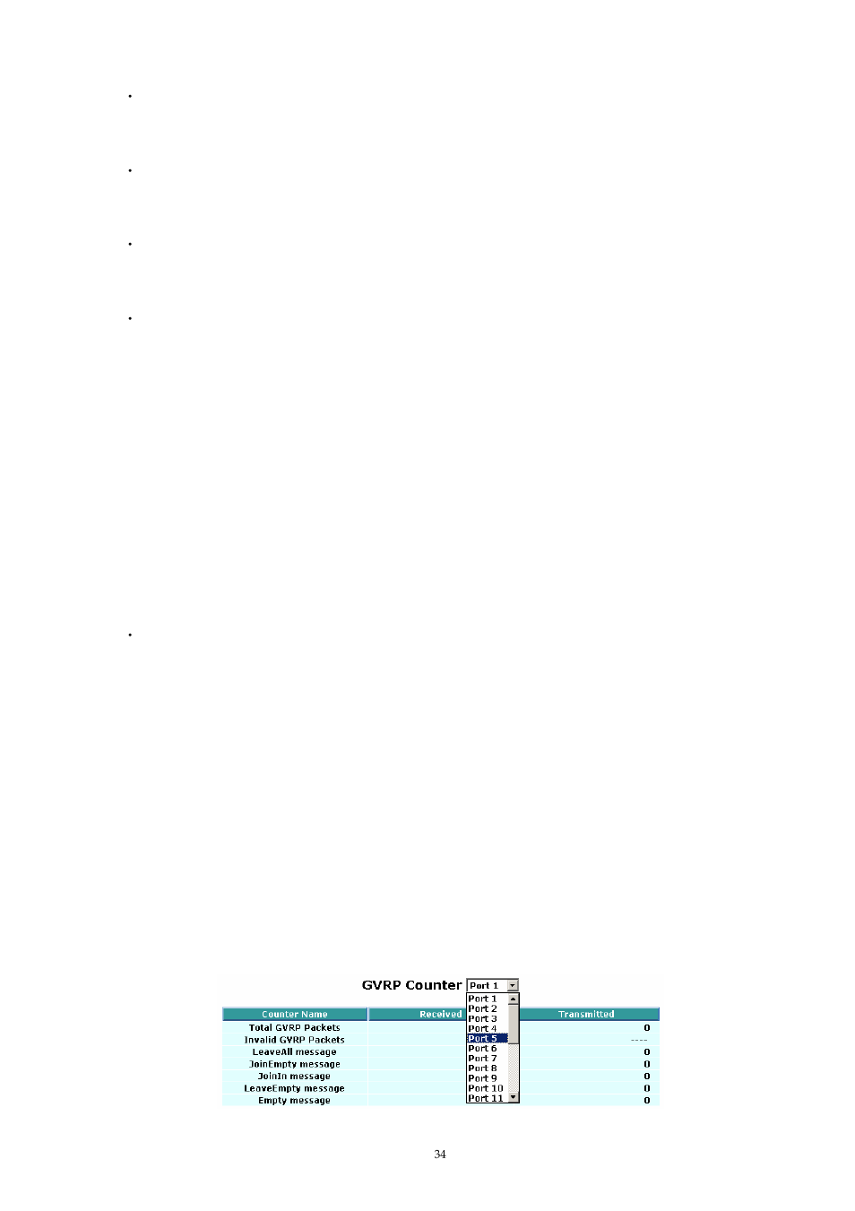Gvrp counter | MicroNet Technology SP1659P User Manual | Page 35 / 123