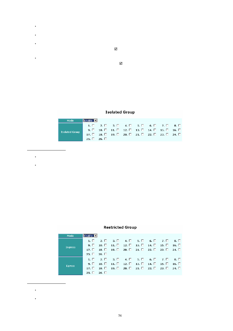 Isolated group, Restricted group | MicroNet Technology SP1659P User Manual | Page 55 / 123