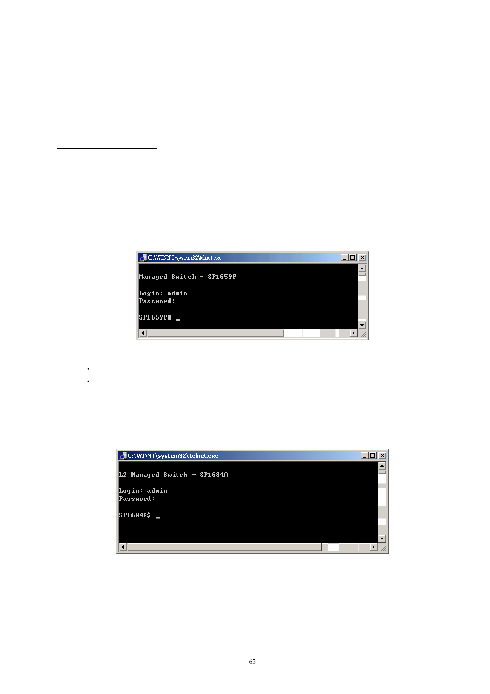 Text-based user interface, 1 setup the connection, Etup the | Onnection | MicroNet Technology SP1659P User Manual | Page 66 / 123