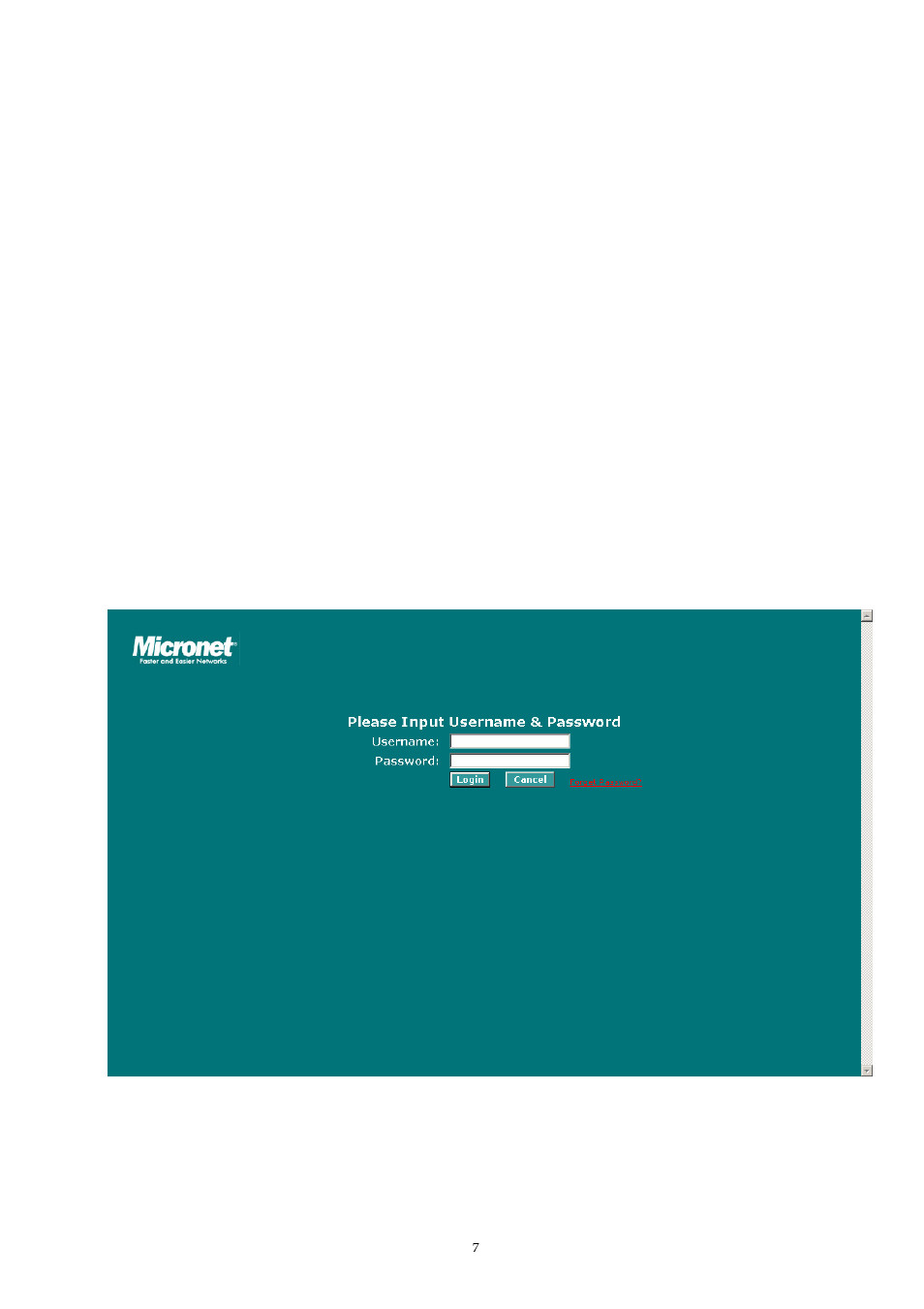 Web-based user interface, 1 setting up connection, Etting up | Onnection | MicroNet Technology SP1659P User Manual | Page 8 / 123