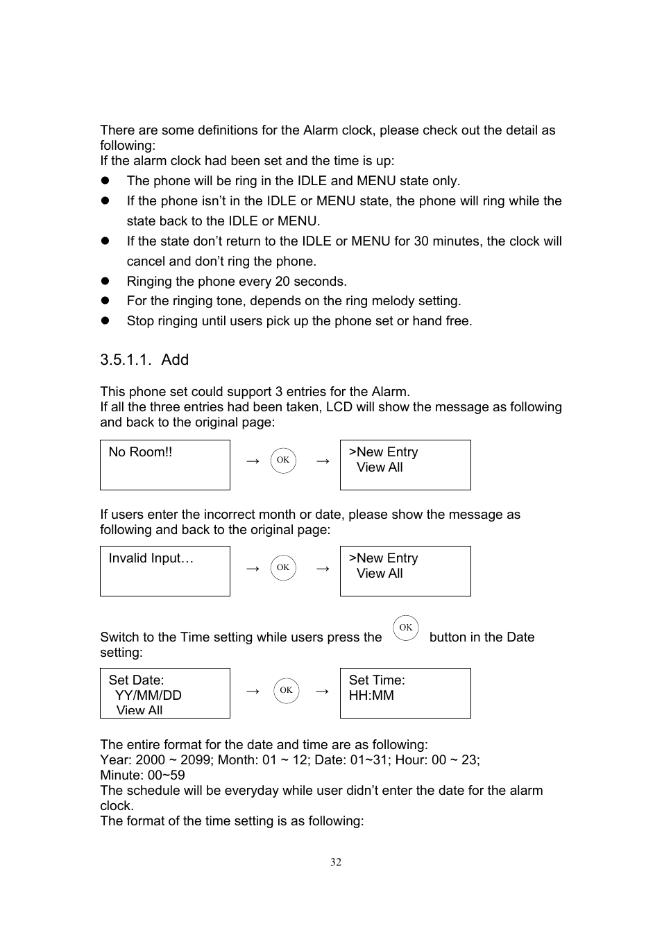 1 alarm setting | MicroNet Technology SP5101 User Manual | Page 33 / 86