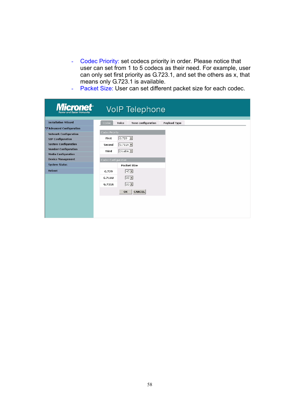 5 media configuration | MicroNet Technology SP5101 User Manual | Page 59 / 86