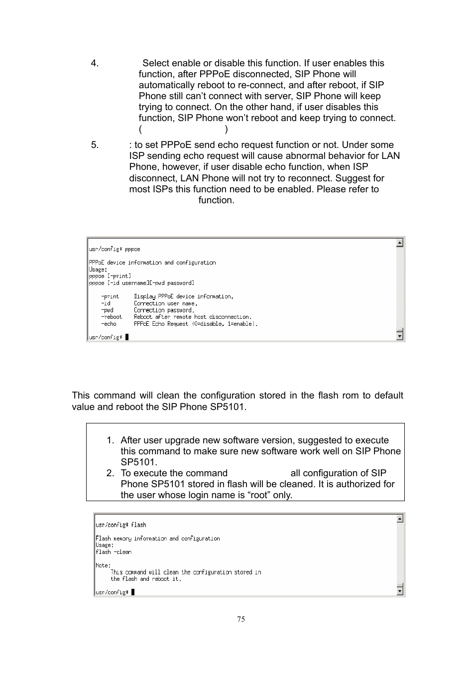 11 [flash] command | MicroNet Technology SP5101 User Manual | Page 76 / 86