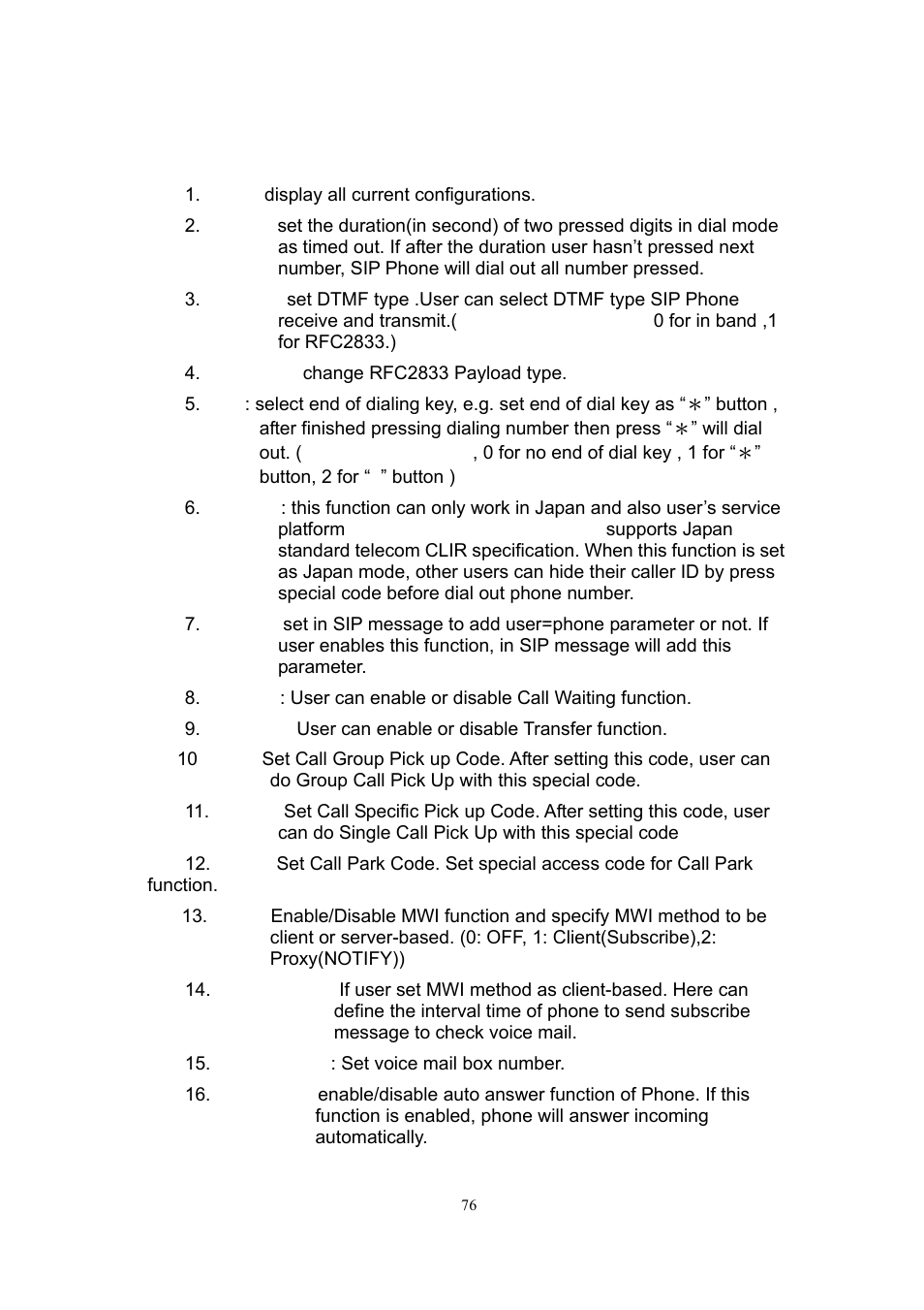 12 [sysconf] command | MicroNet Technology SP5101 User Manual | Page 77 / 86