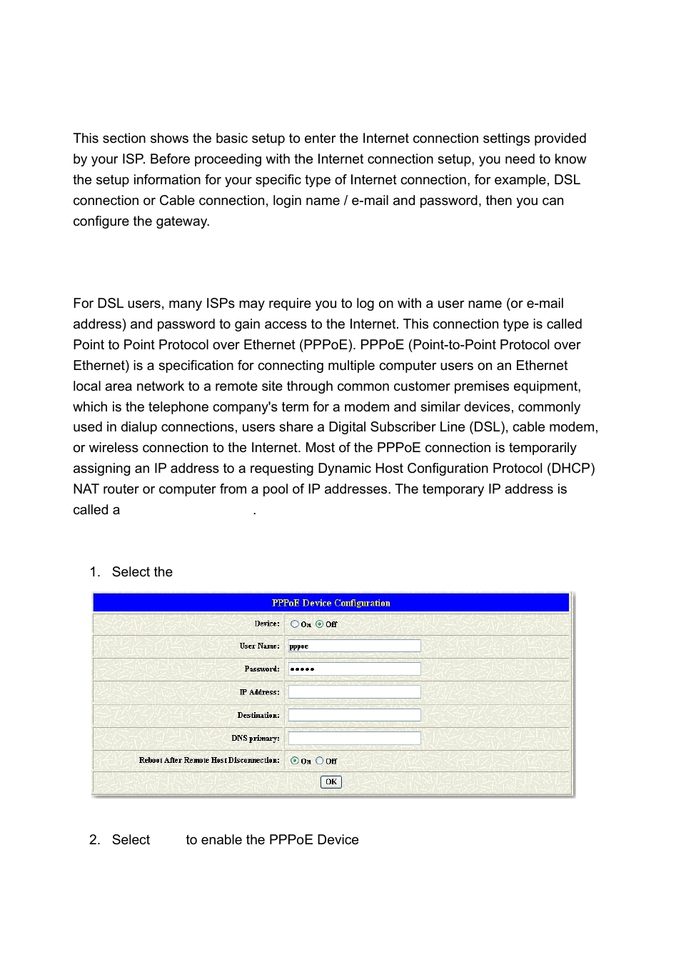 Internet connection setup, Nternet, Onnection | Etup | MicroNet Technology SP5001A/S User Manual | Page 14 / 87