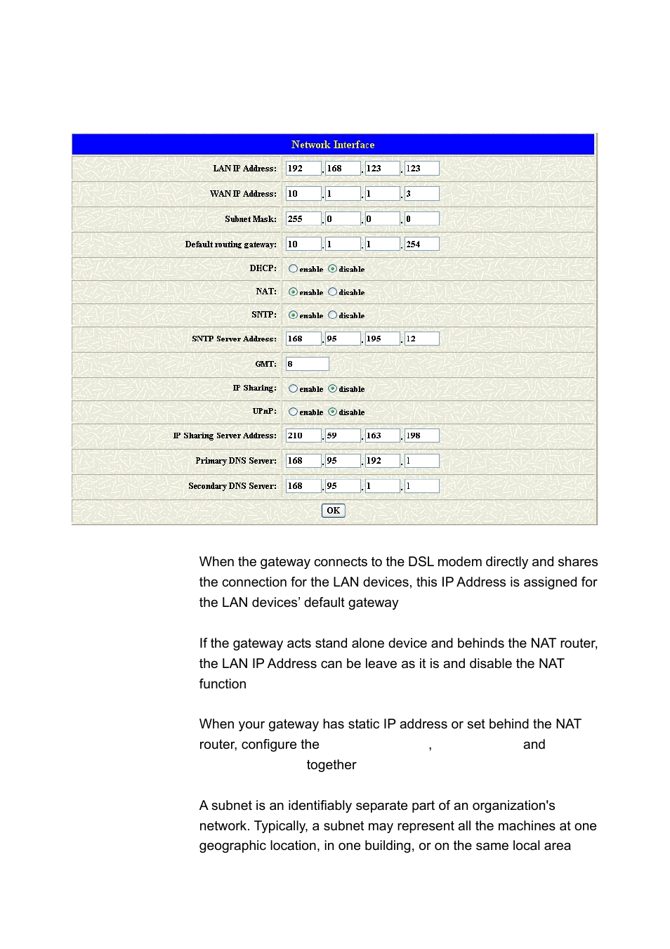 Network interface, Etwork, Nterface | MicroNet Technology SP5001A/S User Manual | Page 43 / 87