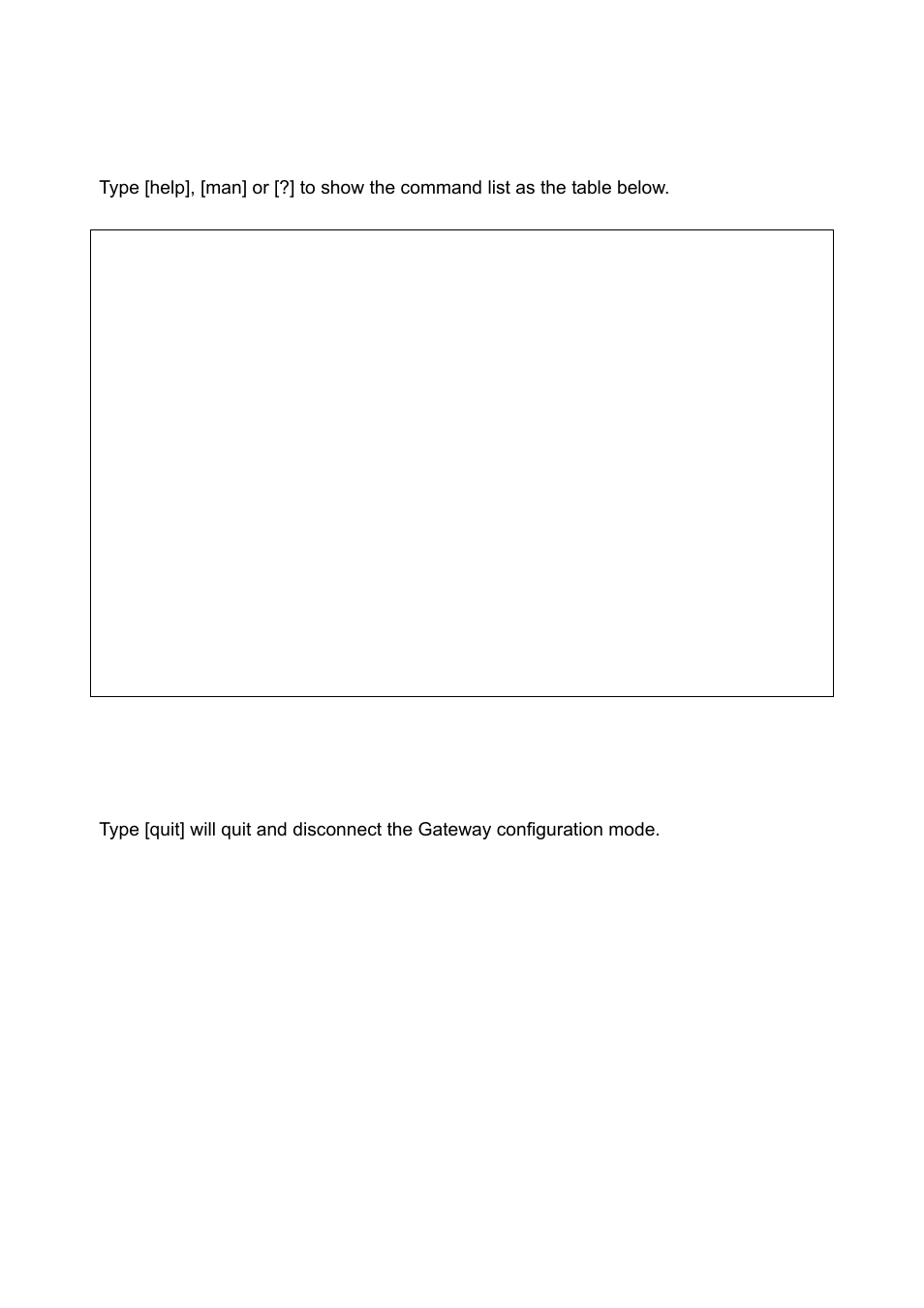 Help, Quit, [help | [quit | MicroNet Technology SP5001A/S User Manual | Page 63 / 87
