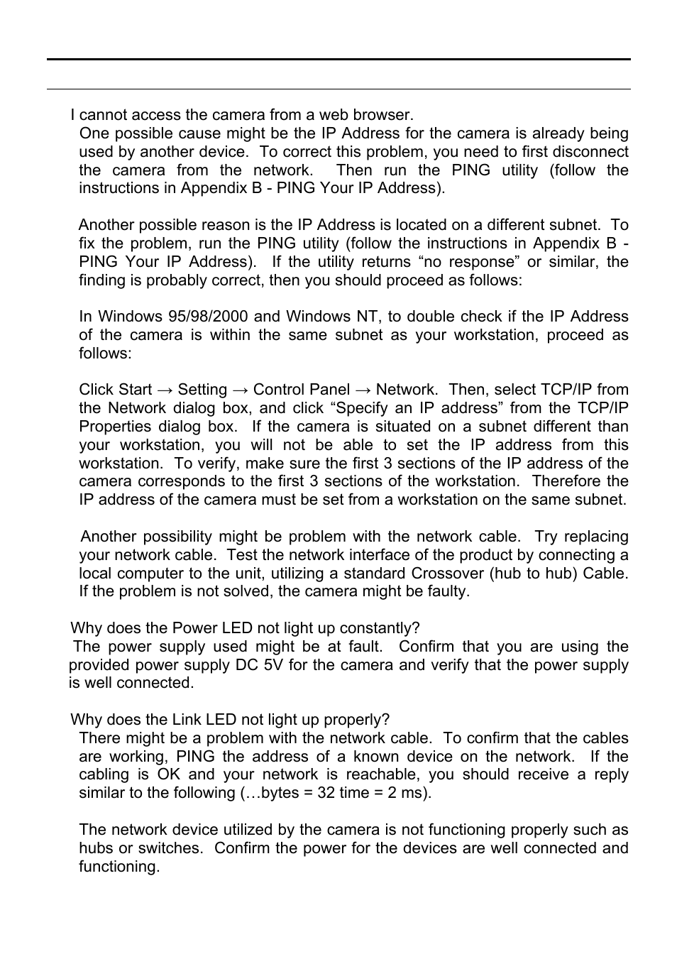 C. trouble shooting | MicroNet Technology SP5530 User Manual | Page 58 / 67