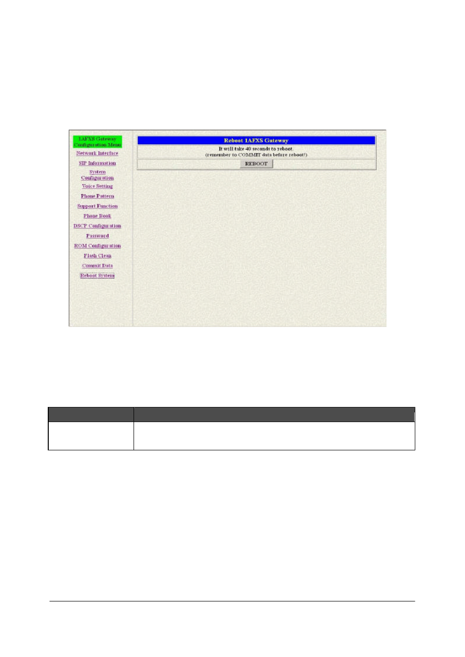 Reboot system screen | MicroNet Technology SP5001/S User Manual | Page 49 / 86