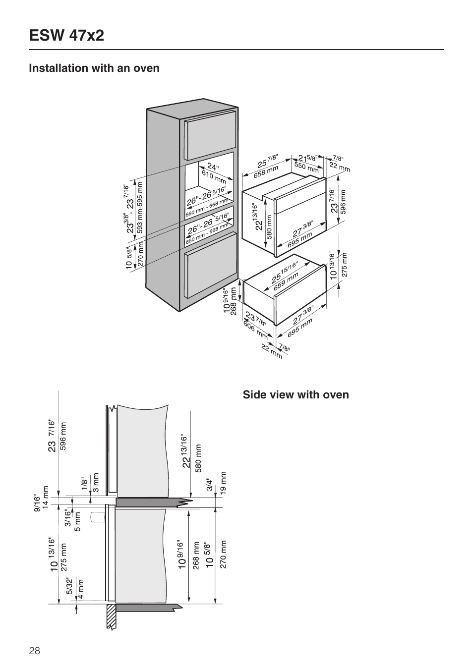 Esw 47x2 | Miele ESW 4088-14 User Manual | Page 28 / 40