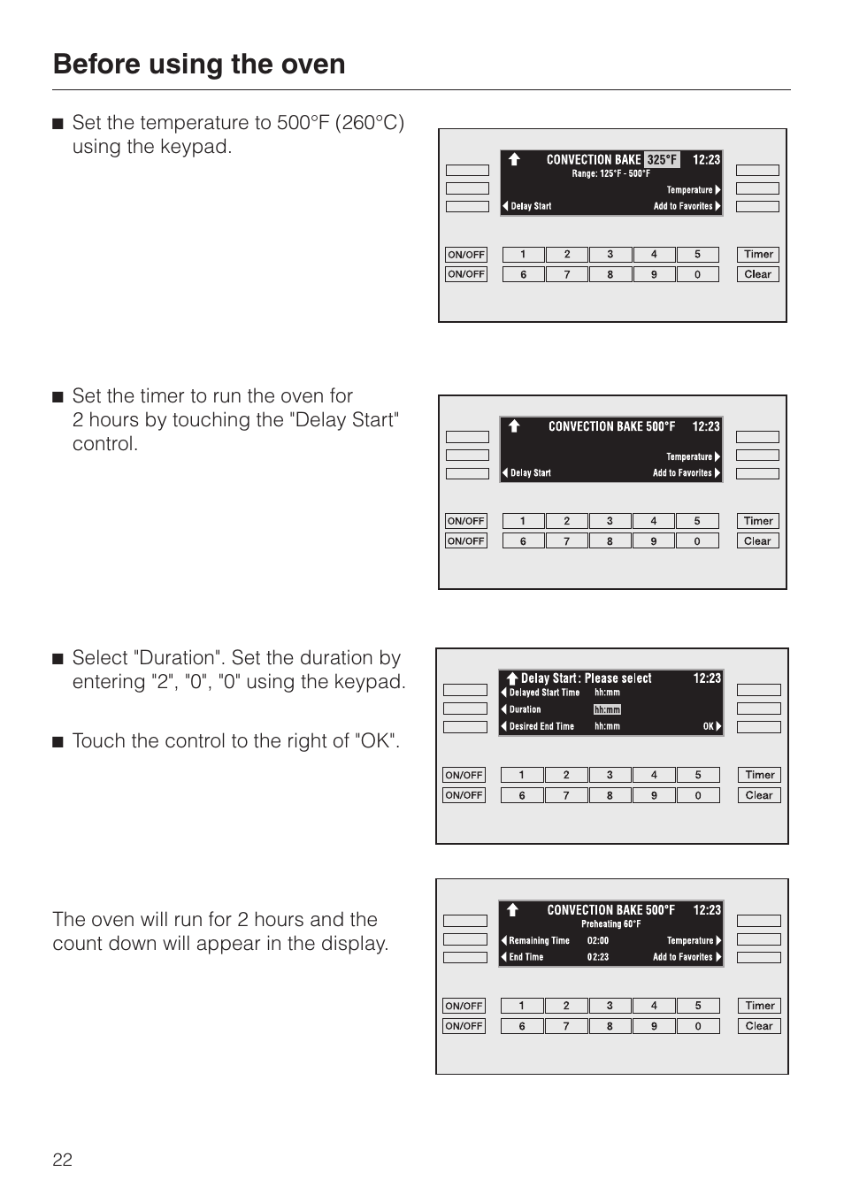 Before using the oven | Miele H398BP2 User Manual | Page 22 / 84