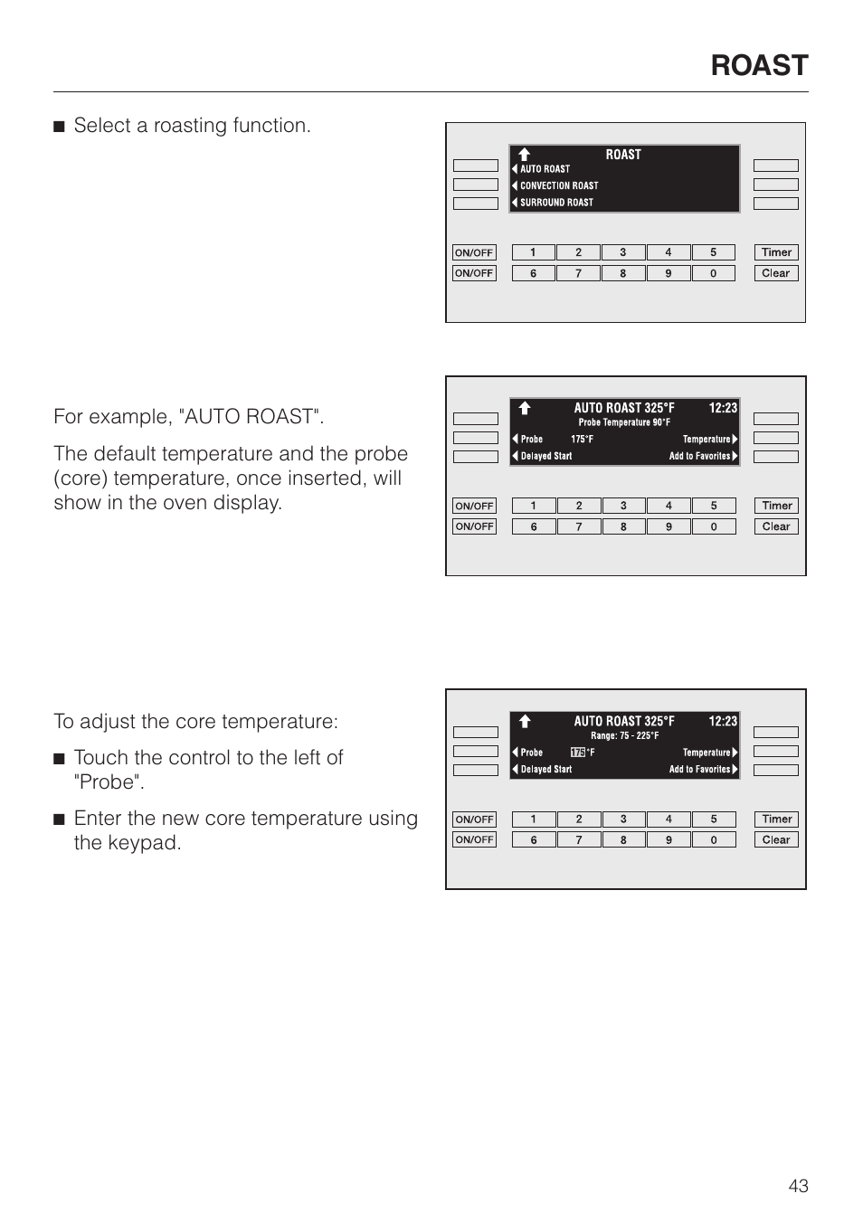 Roast | Miele H398BP2 User Manual | Page 43 / 84