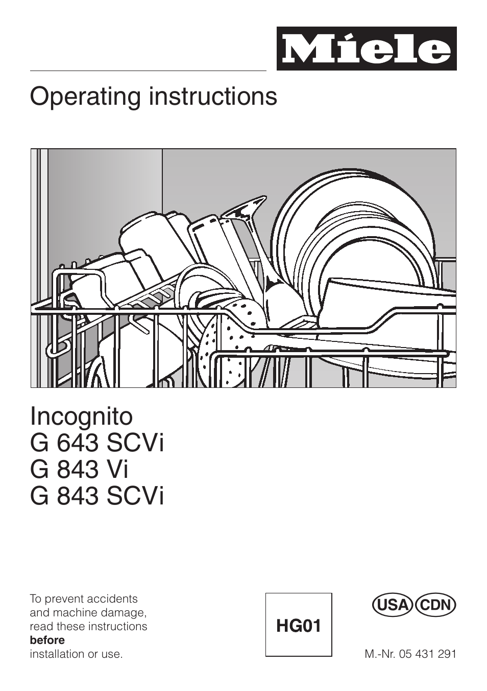 Miele G843SCVI User Manual | 52 pages