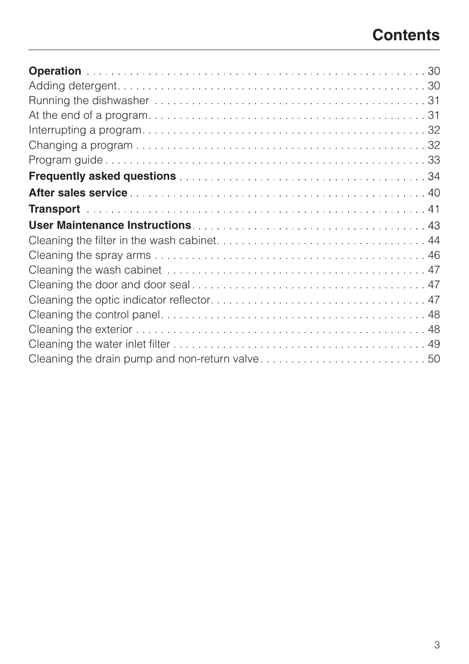 Miele G843SCVI User Manual | Page 3 / 52