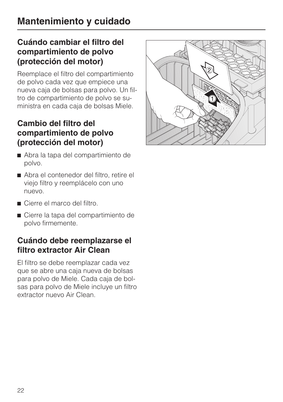 Mantenimiento y cuidado | Miele Olympus S 2000 User Manual | Page 82 / 96