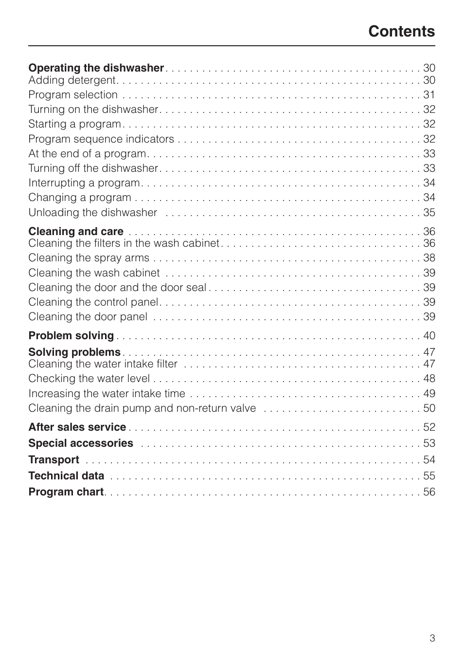 Miele G848 User Manual | Page 3 / 60