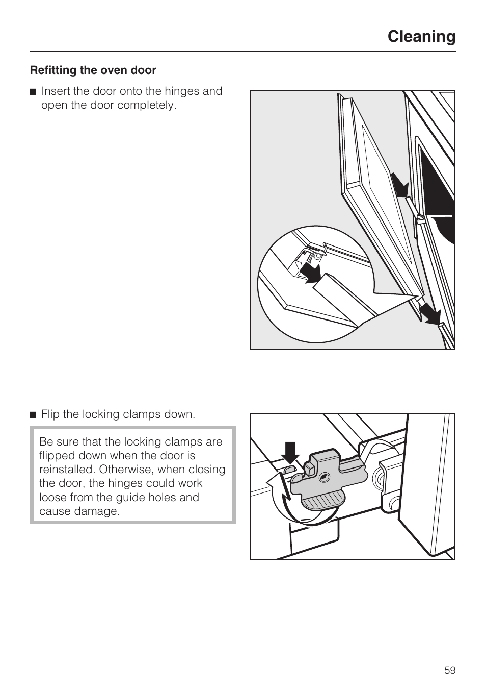 Cleaning | Miele H 4684 B User Manual | Page 59 / 76